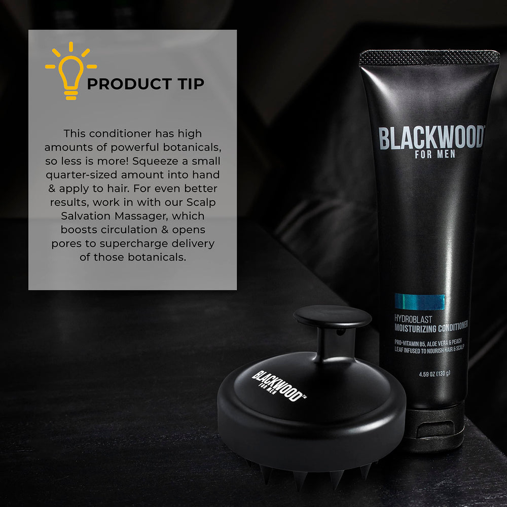 Eco-friendly Blackwood For Men HydroBlast packaging on counter