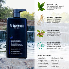 Blackwood For Men Hydroblast ginger aloe visualization for soothing cleansing