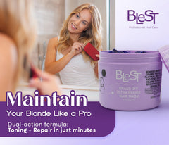 BLEST mask before and after shows improved manageability.