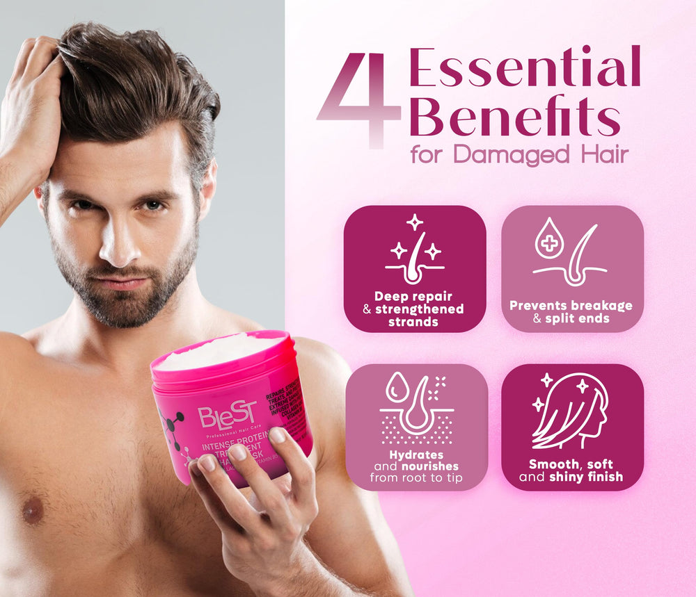 Post-treatment BLEST hair looks smooth with natural shine.