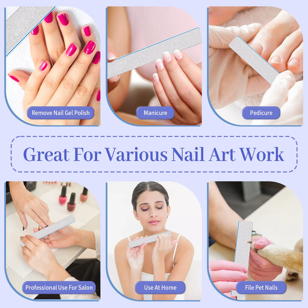 BLESWIN durable, washable nail files you can reuse.