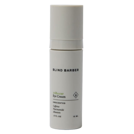 Blind Barber triRescue eye cream jar front for men with hydration