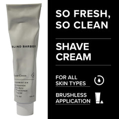 Blind Barber Watermint Gin Shave Cream foamy texture ready for shaving