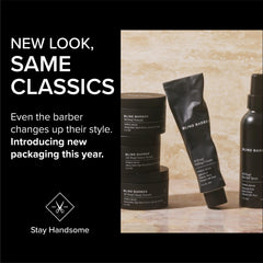 Packaging for Blind Barber Lemongrass Tea Body Wash on display.