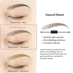 Bliss and Beyond eyebrow tattoo stickers real hair stroke look enhances natural brows.