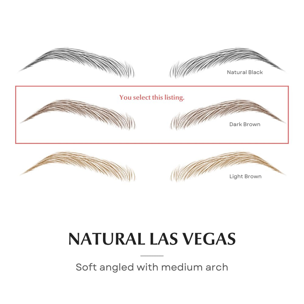 Bliss and Beyond 24 uniform pairs close-up for natural brows