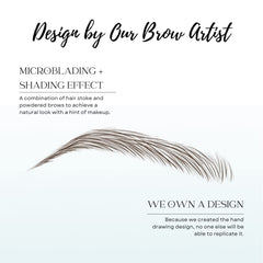 Bliss and Beyond USA light brown shade brow stickers for versatile looks