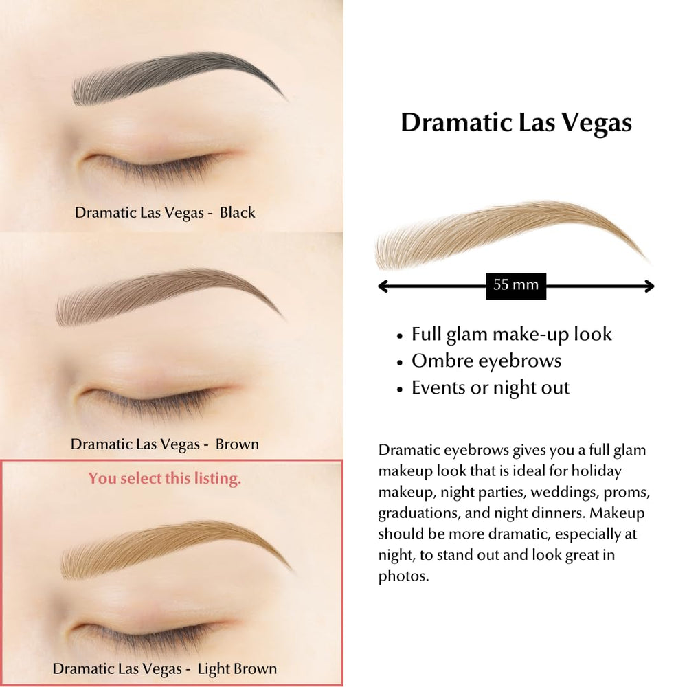 Bliss and Beyond USA natural brow look close-up highlighting realistic definition.
