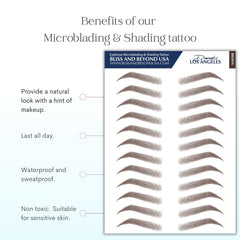 Bliss and Beyond USA natural-looking brow sticker in brown for subtle, believable results