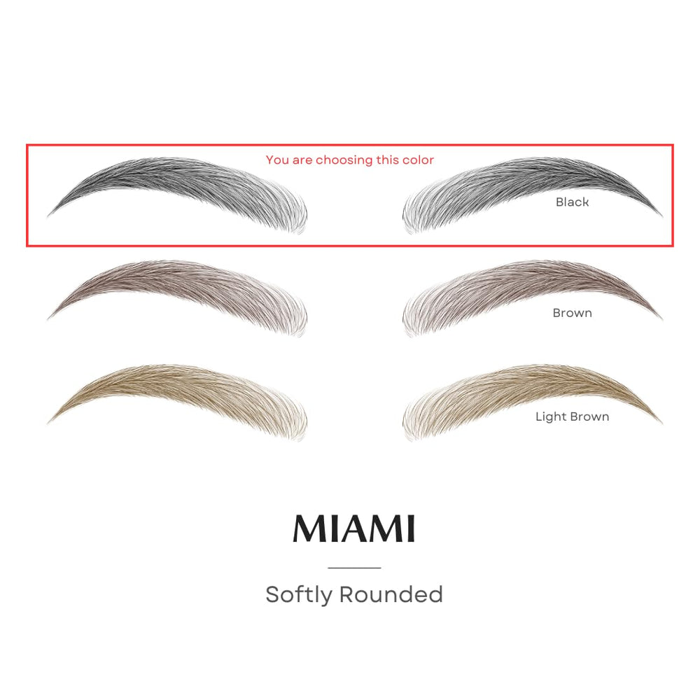 Bliss and Beyond USA eyebrow sticker on eye shows natural look with secure adhesion