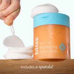 Bliss Bright Idea pads with fruit extracts illustrated for antioxidants