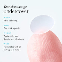 Bliss Clear Genius Clarifying Patch targets impurities for a cleaner look.