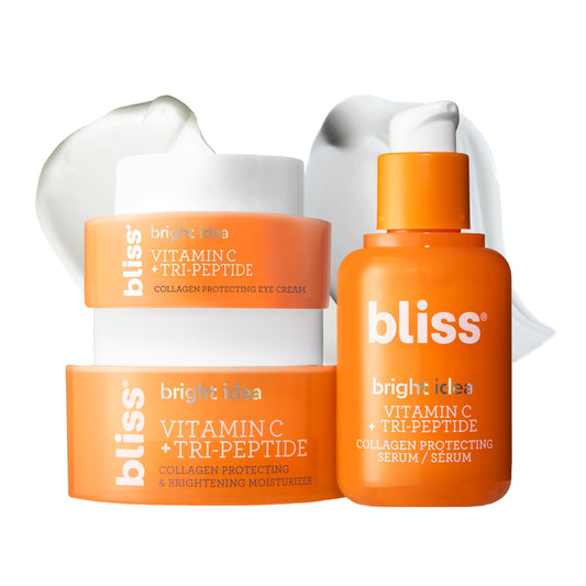 Bliss Glow Getter Serum bottle close-up showing brightening hydration benefit