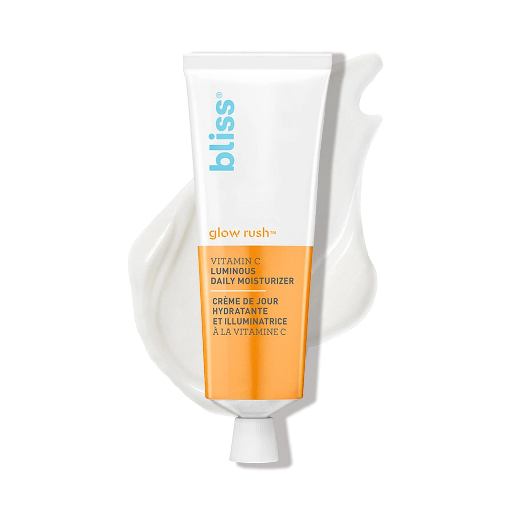 Bliss Glow Rush jar front view, hydrating daily moisturizer for radiant skin