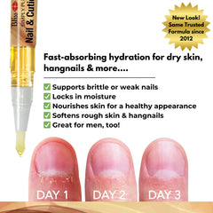 Close-up of Bliss Kiss Simply Pure Nail Oil Pen tip for precise application.
