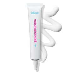 Bliss Skin Euphoria serum bottle with pump for quick hydration.