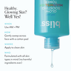 Bliss Well Yes Toner used in morning skincare routine