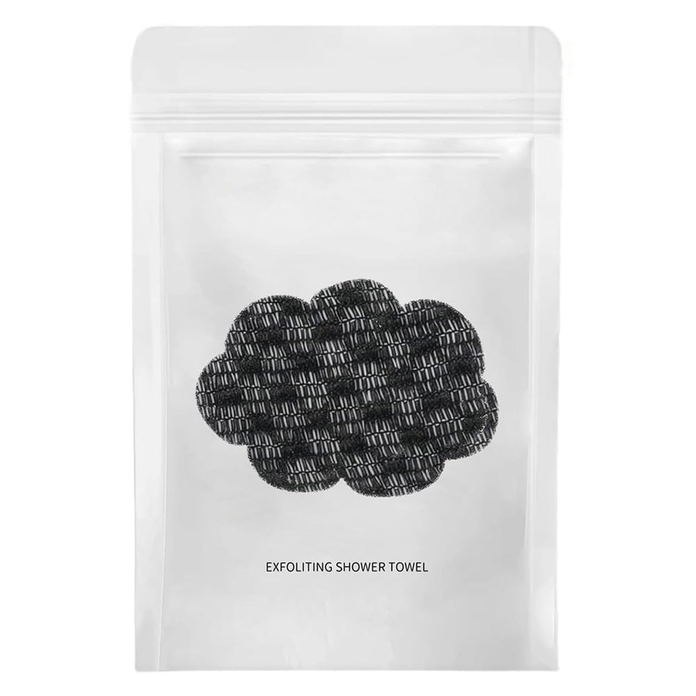 Blissal Exfoliating Shower Towel offers full-body coverage for efficient cleansing and exfoliation.
