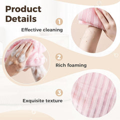 Blissal Exfoliating Shower Towel quick-drying for hygienic drying after use.