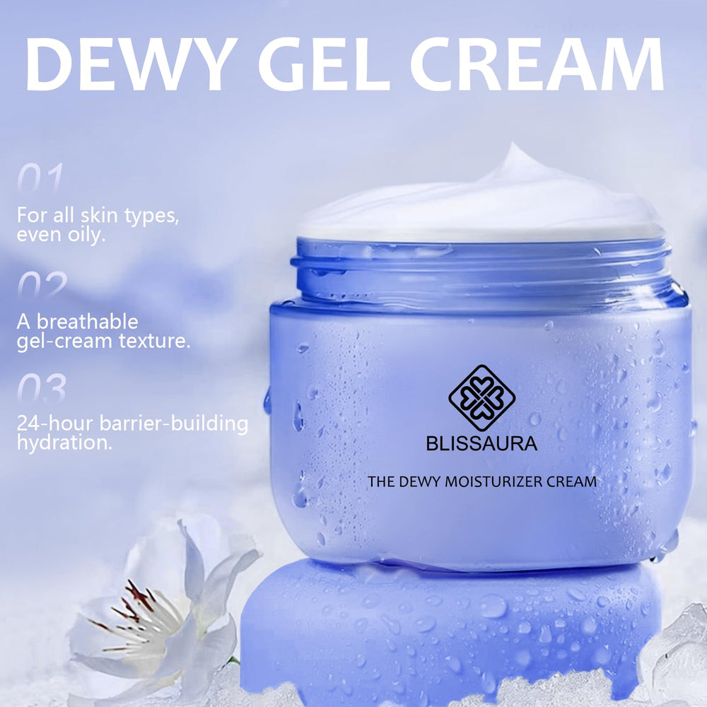 BlissAura ceramide and madecassoside strengthen the skin barrier and calm redness.