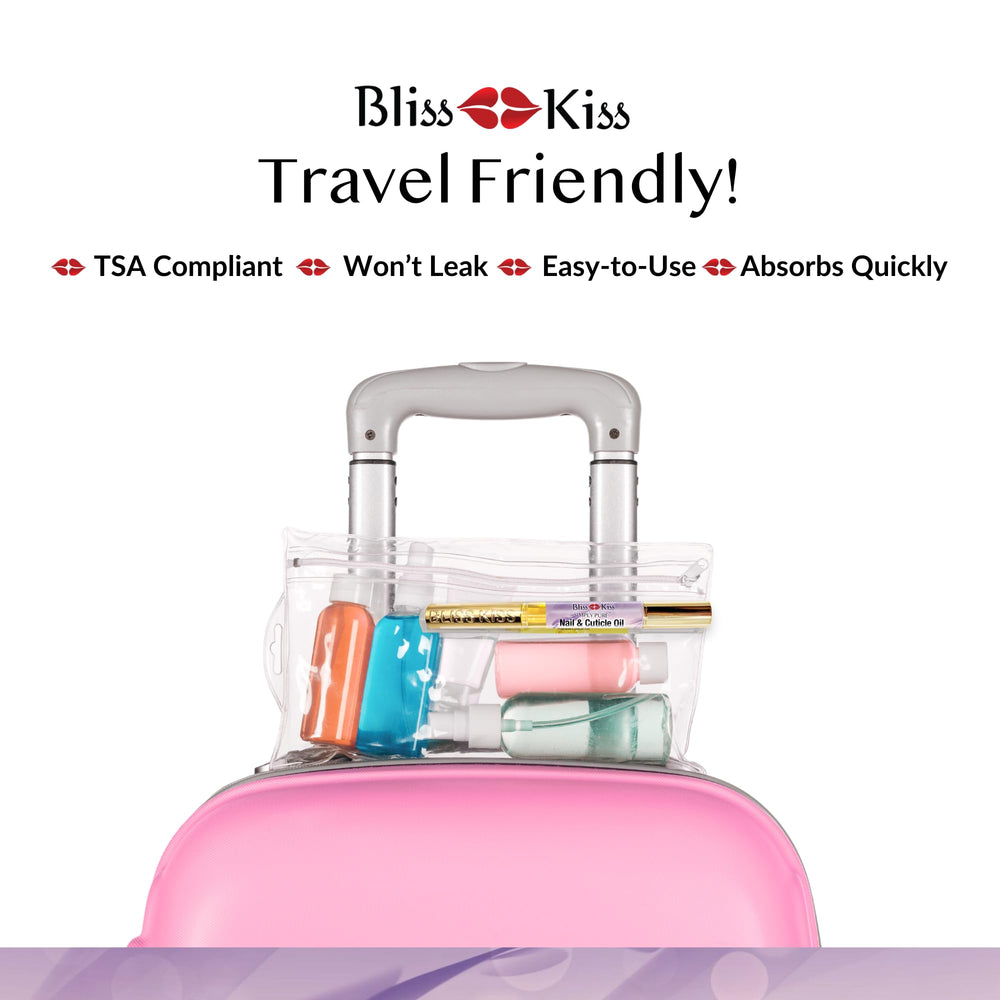 Nails after gels or acrylics treated with Bliss Kiss for conditioning.