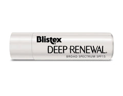 Blistex Deep Renewal close-up reveals creamy, smooth hydration.