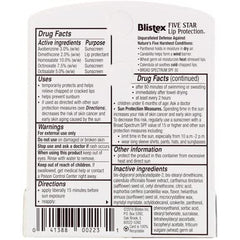 Blistex Five Star Lip Protection SPF 30 compact size fits in a pocket