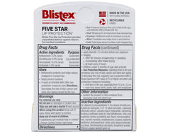 Blistex Five Star SPF30 twist-up tube ready for on-the-go use.
