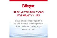 Blistex lip balm mint tube in use for quick lip care