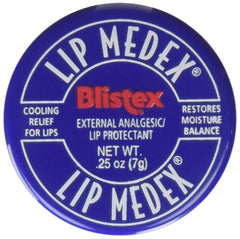 Blistex Lip Medex front-view pack of six tubes offering cooling relief.