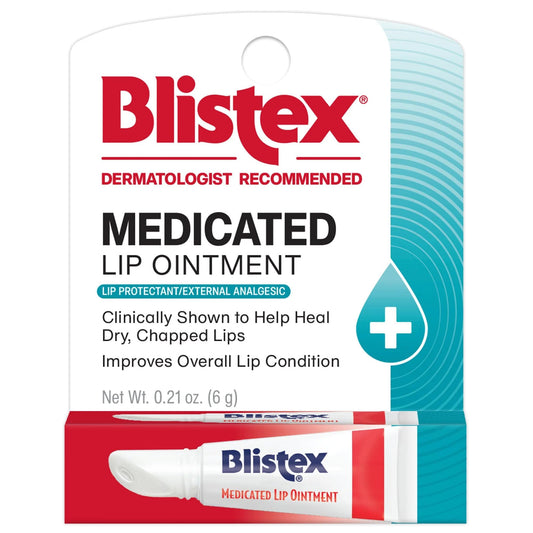Blistex medicated lip ointment tube ready for daily relief and hydration
