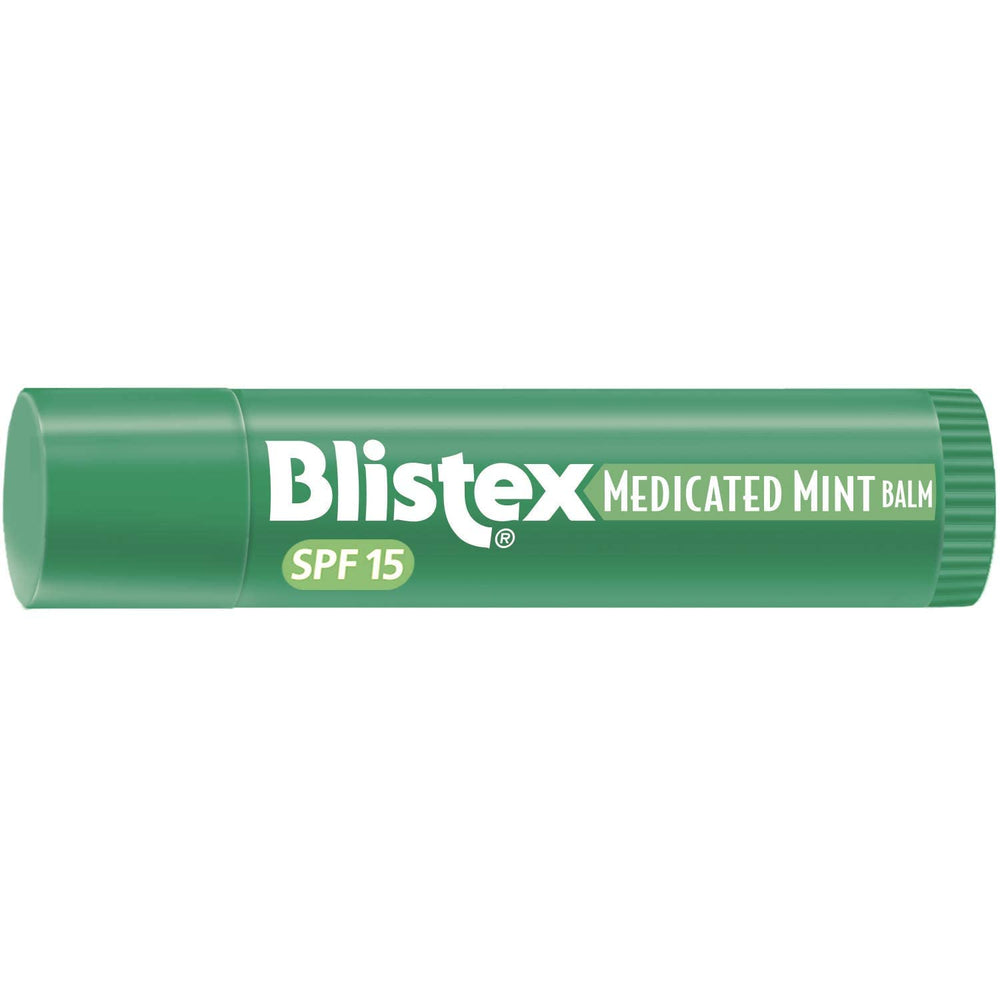 Blistex Medicated Mint Balm SPF 15 on-the-go tube fits in any bag for daily use.