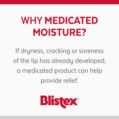 Blistex Medicated Mint lip balm provides soothing, preventive lip care.