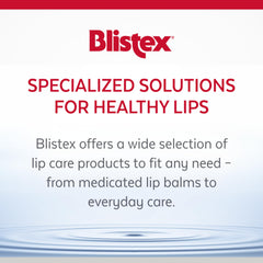 Blistex Medicated Mint lip balm with menthol fragrance offers refreshing feel.
