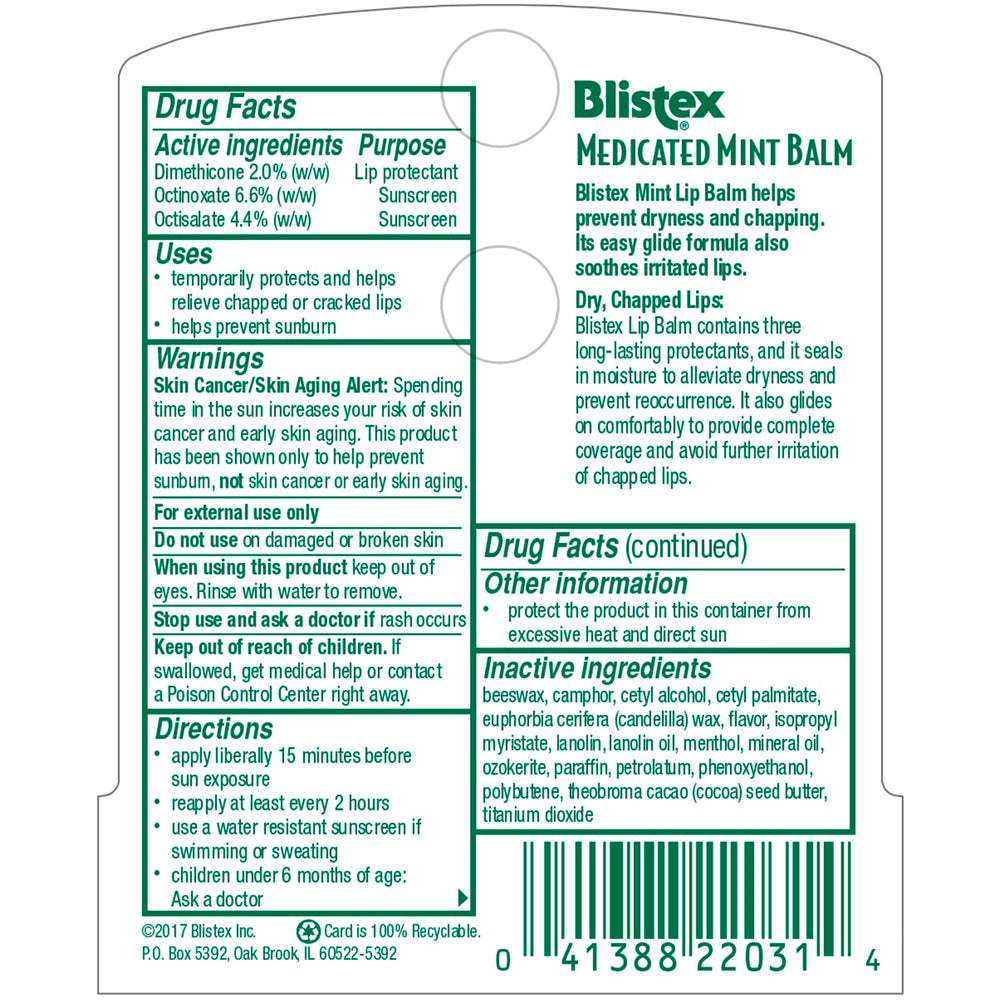 Pack of 24 Blistex lip balm tubes for home and travel use.