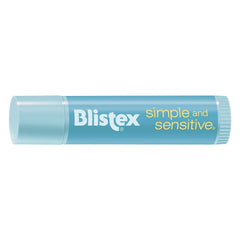 Blistex Simple and Sensitive lip moisturizer texture emphasizes lightweight, fast absorption for comfortable all-day wear.
