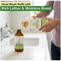 Kitchen scene with Bloom & Bōde Mojito Sensation hand wash on display.