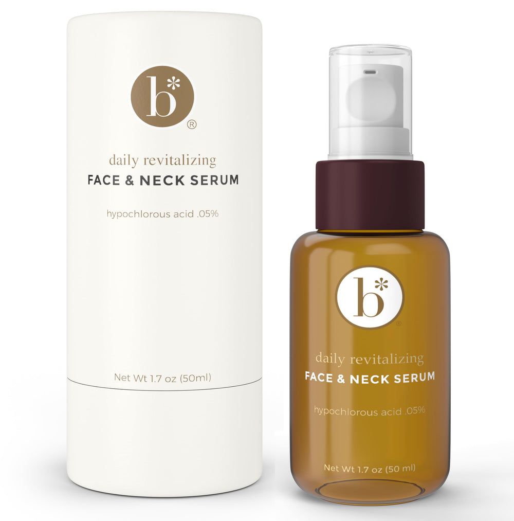 Bloome Hypochlorous serum bottle 50ml on display for gentle skin support