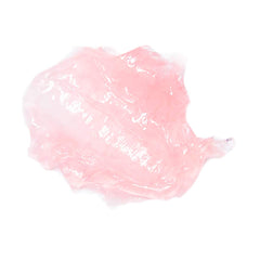 Texture pour image of Bloomeffects jelly transforming from gel to oil on skin.