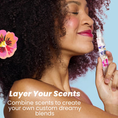 Blossom Rose perfume oil with dried petals and cedarwood notes for subtle luxury