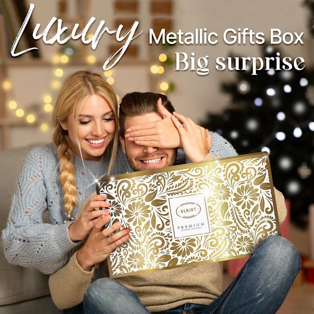 BLRIET shower steamers in luxury metallic gift box ready to gift