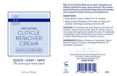 Blue Cross Cuticle Remover Cream Made in USA for professional-grade care