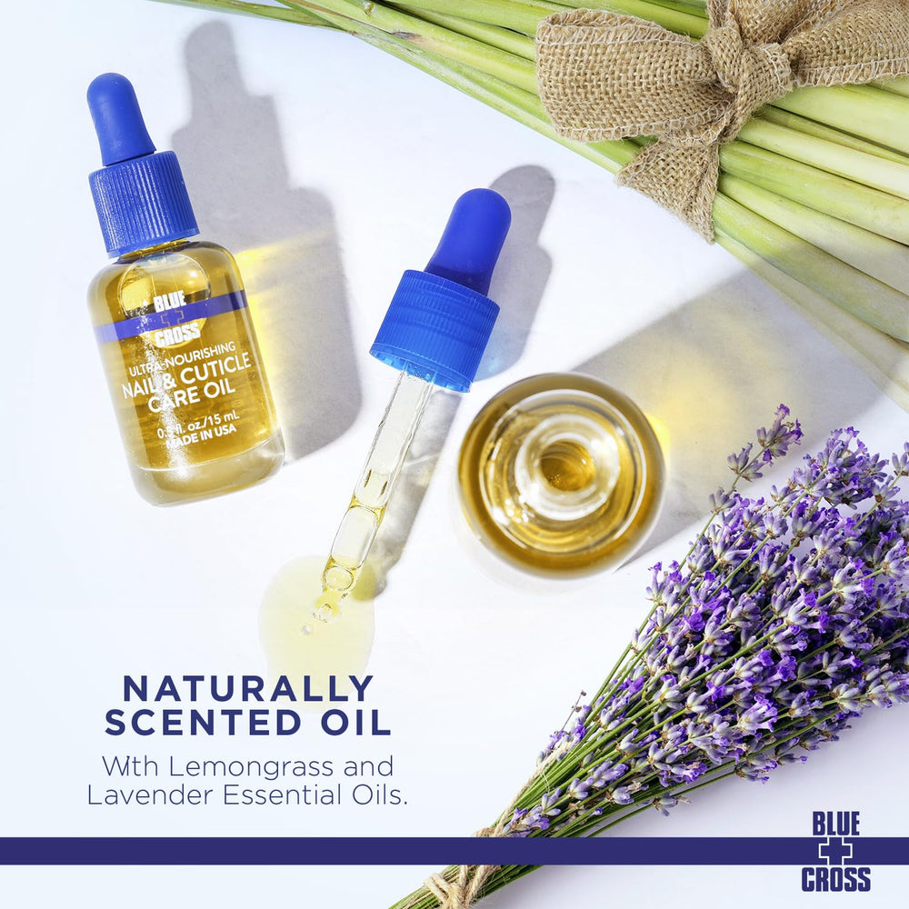 Blue Cross Oil ingredients blend delivers olive, hemp, avocado oils for deep hydration
