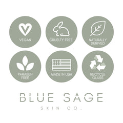 Blue Sage Kale Milky Cleanser pump closeup for easy application