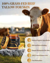 Blue Sea Sky honey, beeswax, and jojoba oil blend nourishes skin.