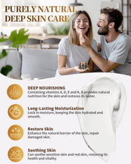 Face application of Blue Sea Sky balm demonstrating versatile use on skin.