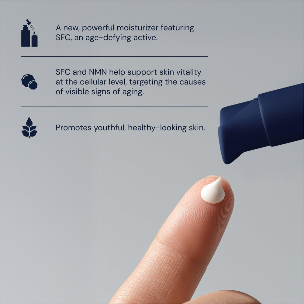 Blueprint Bryan Johnson Gentle Cleanser action removing sunscreen and makeup gently.
