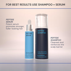 Blueprint Bryan Johnson Peptide Shampoo lipid-preserving cleanse, gentle on hair fibers.