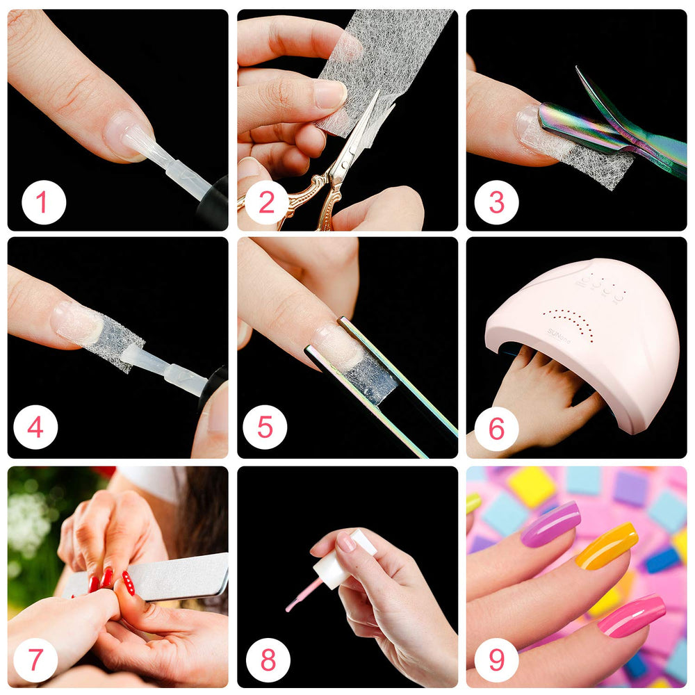 Blulu LED curing step enables quick, clean setting for professional-looking nails