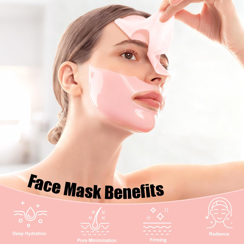 BNIFI overnight hydrogel mask being applied for deep hydration.
